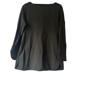 COS Dark Green Long Sleeve Tunic top size small